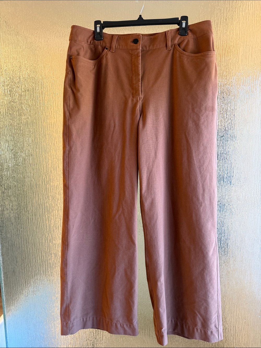 Lululemon Wide Leg Rust Brown Pants